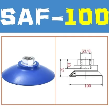 Pneumatic Robotic Vacuum Suction Cups SAF30/40/50/60/80/100/125 Single Layer Corrugated Sucker NBR Industrial Automation Parts-BOLTTE