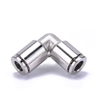 4 6 8 10 12 14 16mm PU Elbow Corss Y Tee Nickel Plated Brass Push In Quick Connector Release Pneumatic Connectors Air Fitting-BOLTTE
