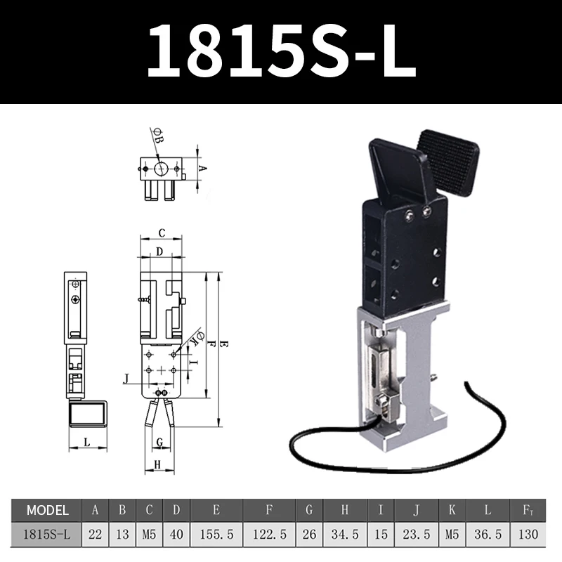 1815S Series With Sensor Robot Arm Injection Molding Machin Pneuamtic Hose  Air Cylinder Robotic Gripper Clamp-BOLTTE