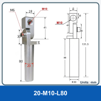 M10-L80 Swivel Arm (Threaded)