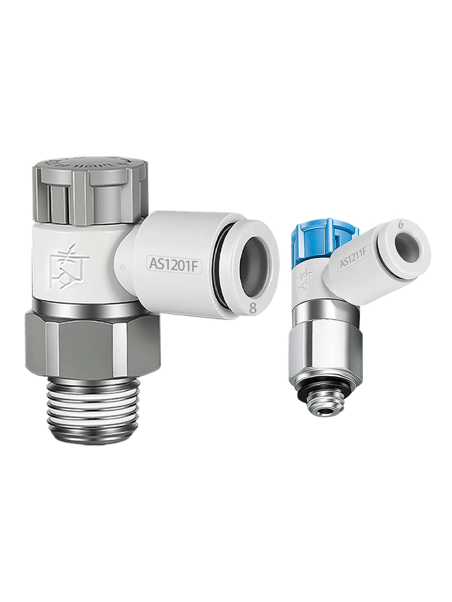 AS Series Pneumatic Flow Control Valves and Speed Controllers