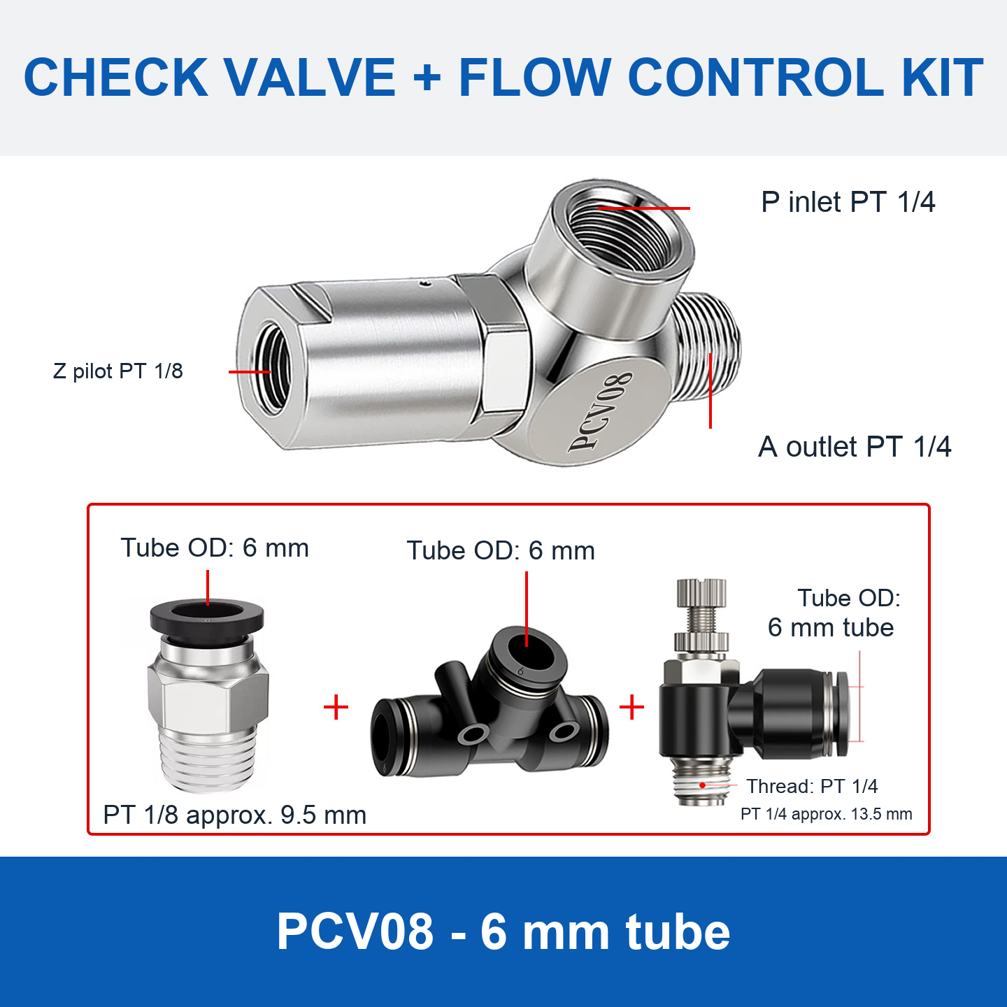 PCV08 - 6 mm tube