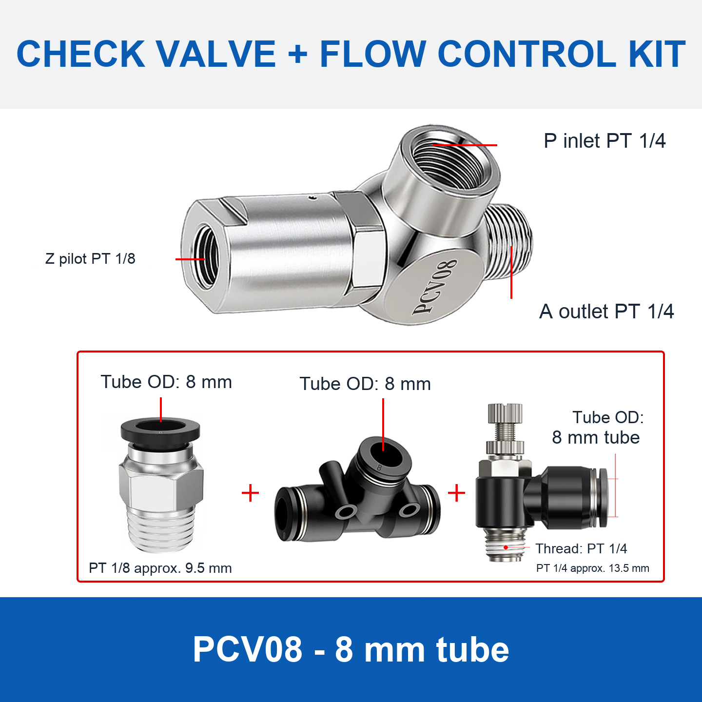 PCV08 - 8 mm tube