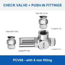 PCV08 - with 6 mm fitting