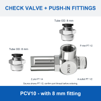 PCV10 - with 8 mm fitting