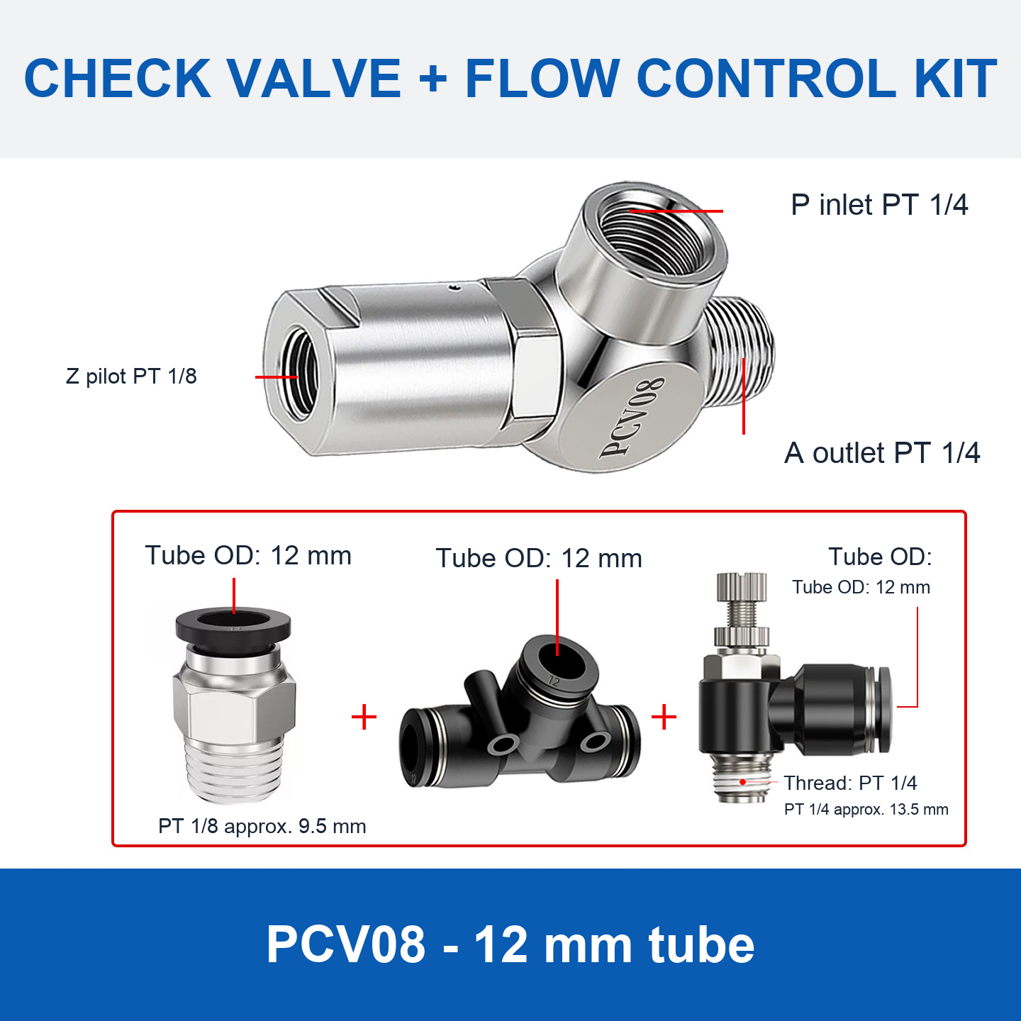 PCV08 - 12 mm tube