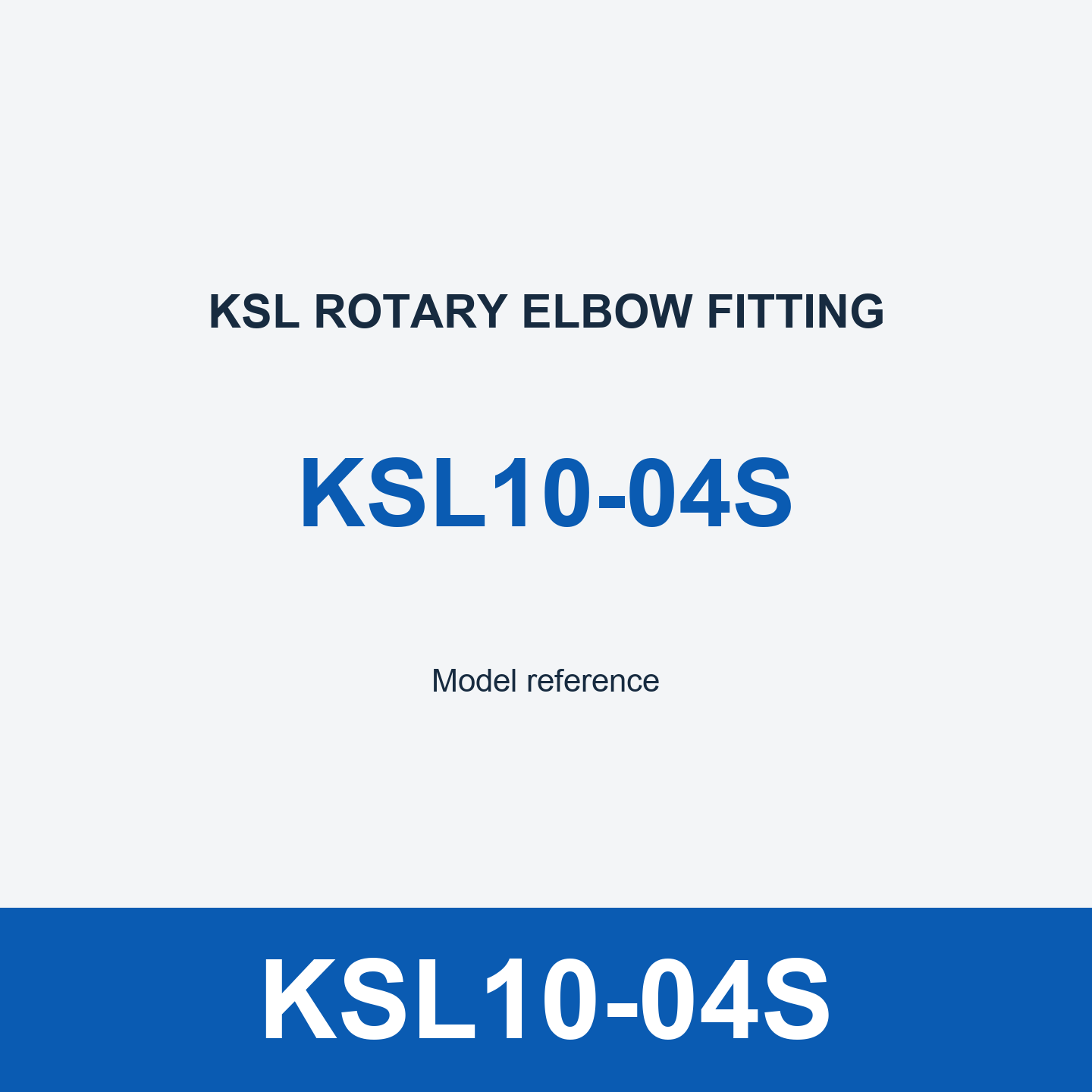 KSL10-04S Elbow