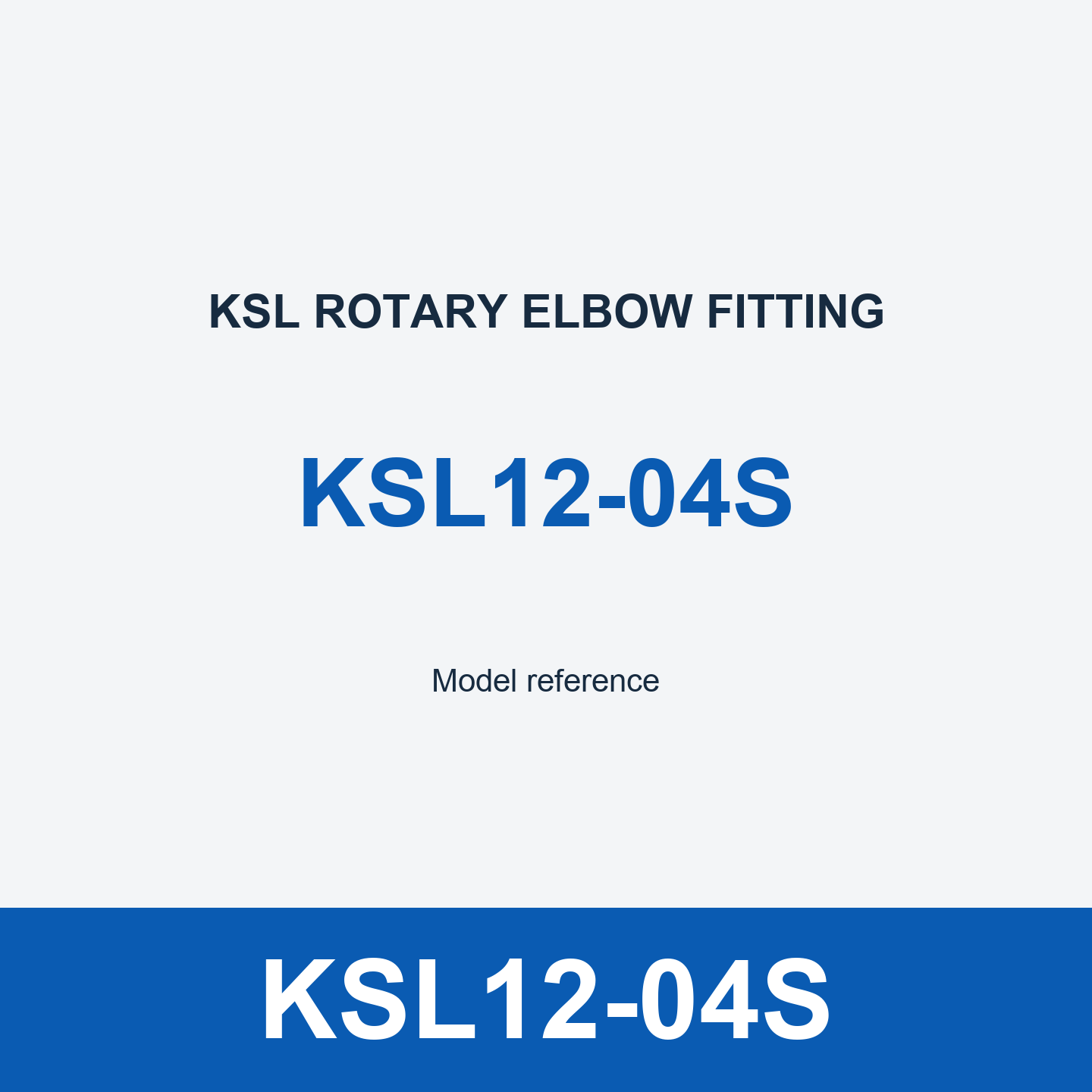 KSL12-04S Elbow