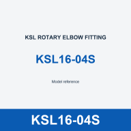 KSH KSL Rotary Pneumatic Fittings Straight and Elbow 4-16 mm
