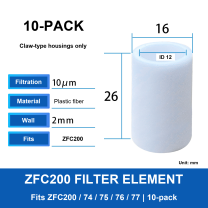 Element for ZFC200/74/75/76/77 (10-pack)
