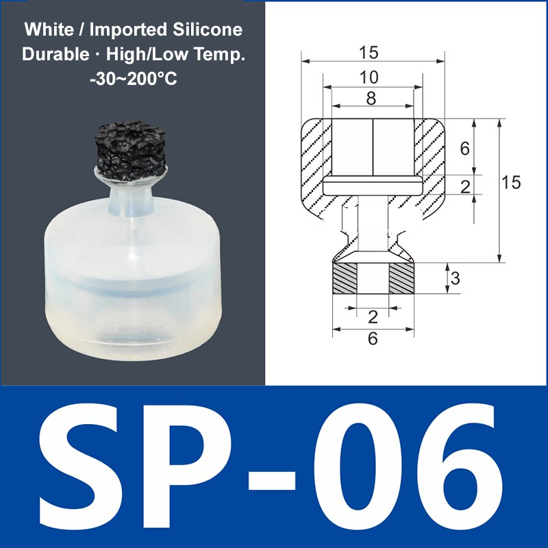 Foam Vacuum Suction Cups for Robotic Grippers | SP, DP & MP Series