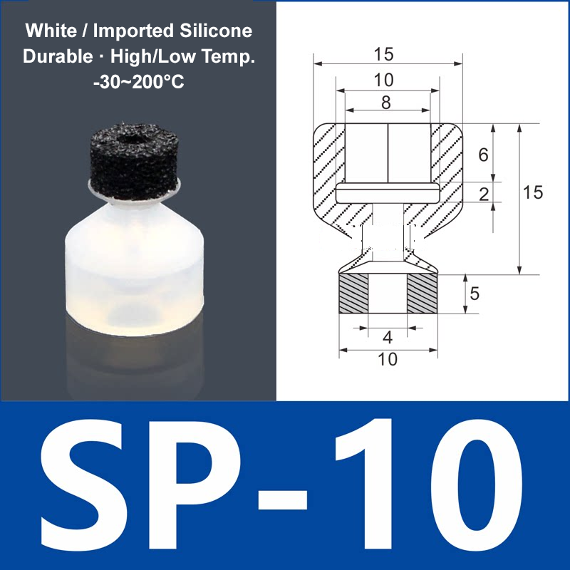 Foam Vacuum Suction Cups for Robotic Grippers | SP, DP & MP Series