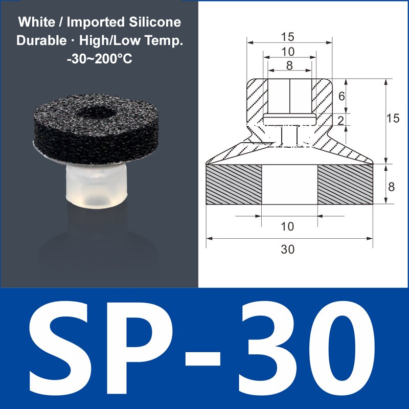 Foam Vacuum Suction Cups for Robotic Grippers | SP, DP & MP Series