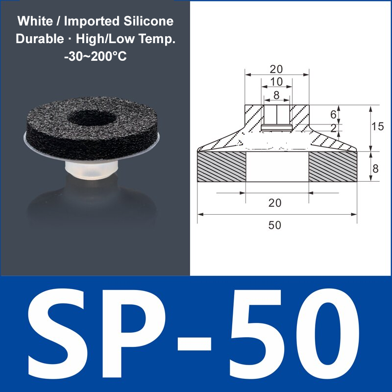 Foam Vacuum Suction Cups for Robotic Grippers | SP, DP & MP Series