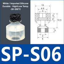 Foam Vacuum Suction Cups for Robotic Grippers | SP, DP & MP Series