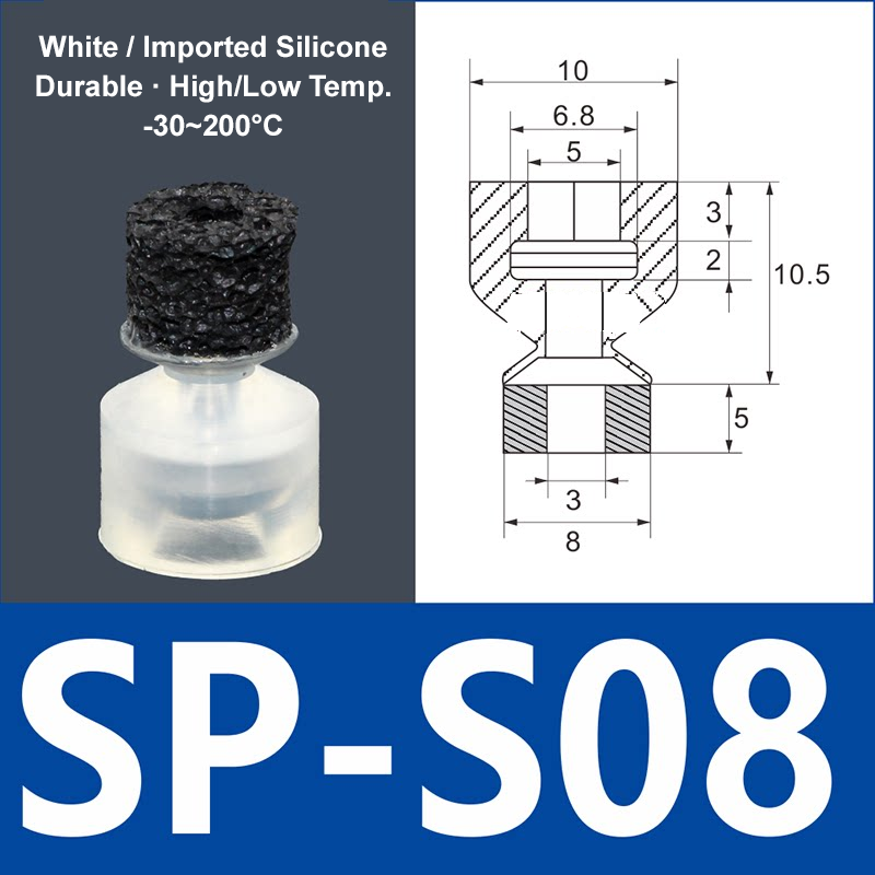 Foam Vacuum Suction Cups for Robotic Grippers | SP, DP & MP Series