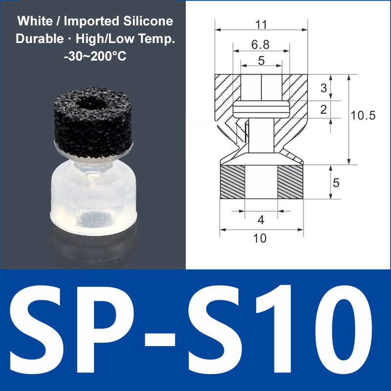Foam Vacuum Suction Cups for Robotic Grippers | SP, DP & MP Series