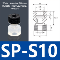 Foam Vacuum Suction Cups for Robotic Grippers | SP, DP & MP Series