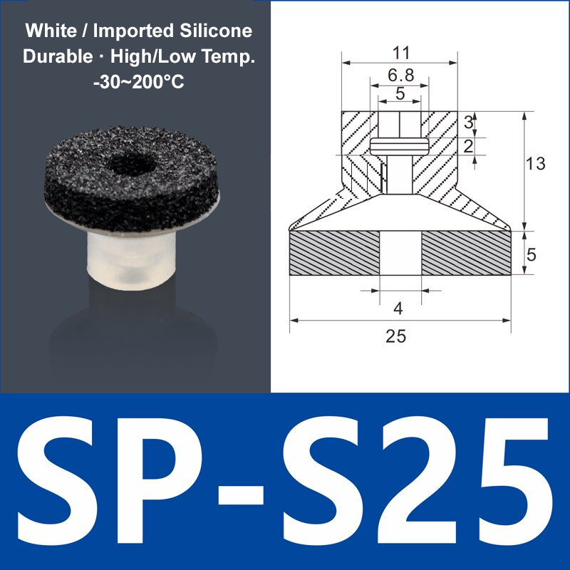 Foam Vacuum Suction Cups for Robotic Grippers | SP, DP & MP Series