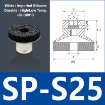 Foam Vacuum Suction Cups for Robotic Grippers | SP, DP & MP Series