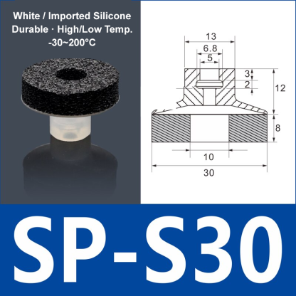 Foam Vacuum Suction Cups for Robotic Grippers | SP, DP & MP Series