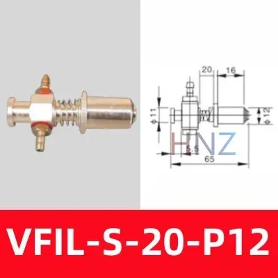 STAR aluminum suction fitting VFIL1S20P12 big head suction cup seat manipulator accessories Pneumatic tool-BOLTTE