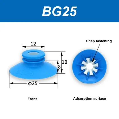 BG Series Soft Bag Manipulator Vacuum Suction Cup BG25/34/41/48/63.B3. G1/8 G3/8 Food Bag