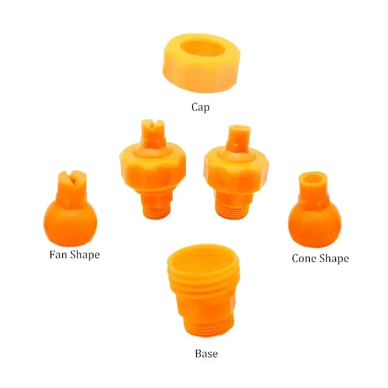 Universal Fan Shaped Conical Nozzle for Electroplating Cleaning Spray Nozzle PP Plastic Nozzle