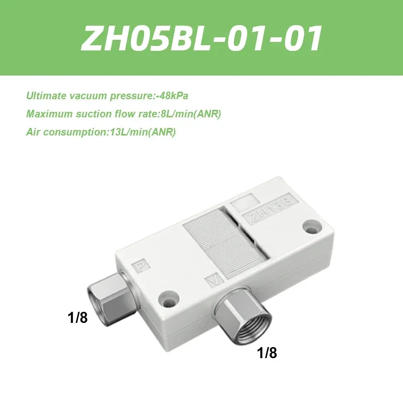ZH Series Vacuum Ejector Box Type One-touch ZH05BS-06-06-06 ZH07BL-06-06-06 Screw-in ZH05BS-01-01-01 ZH13BS-01-02-02-BOLTTE