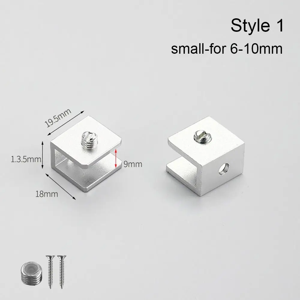 Thicken Panel Bracket Glass Clamp Shelves Clips Furniture Hardware Shelf Holder Clip Shelf Holder Support For 6-12mm