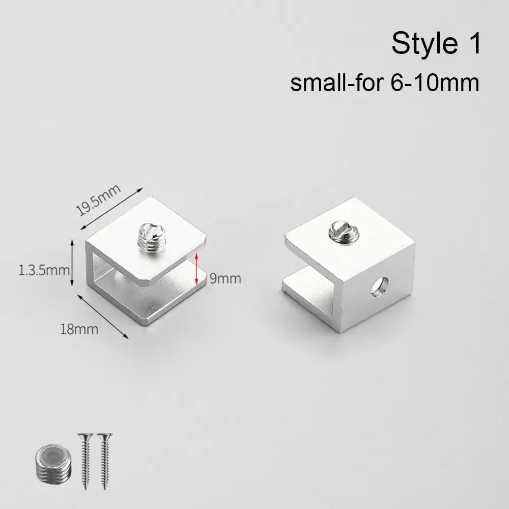 Thicken Panel Bracket Glass Clamp Shelves Clips Furniture Hardware Shelf Holder Clip Shelf Holder Support For 6-12mm