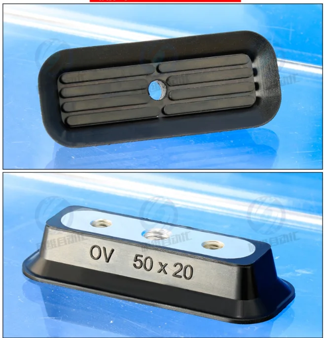 Long strip suction nozzle oval vacuum suction cup manipulator accessories pneumatic SMC hardware M10 adaptation ov50x20