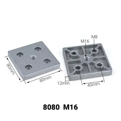 4PCS Aluminum Alloy End Connection Plate 3060 4080 4590 6060 8080 Caster Adjustable Levelling Feet Support aluminium profile