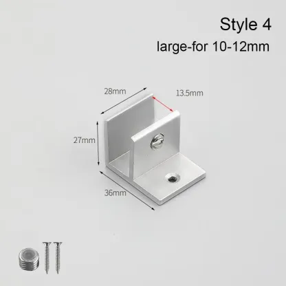 Thicken Panel Bracket Glass Clamp Shelves Clips Furniture Hardware Shelf Holder Clip Shelf Holder Support For 6-12mm