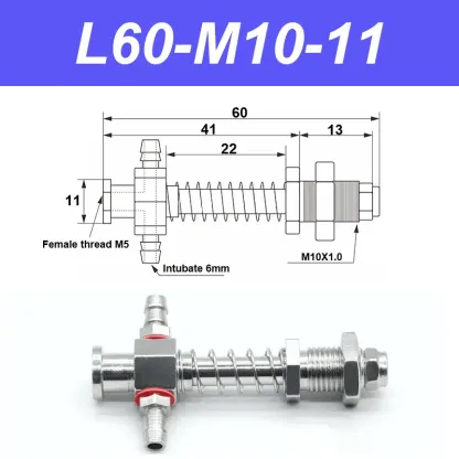 Vacuum suction cup base big head 11mm hardware manipulator fixture accessories pneumatic support tail Side air intake-BOLTTE