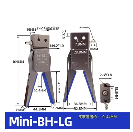 Robot mini gripper fixture magnetic widened large opening claw, pneumatic nozzle clamp, injection molding machine accessories-BOLTTE