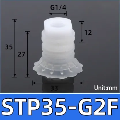 Bag Opening Vacuum Sucker STP35 STP60 Soft Packaging Silicone Manipulator Accessory Suction Nozzle Pneumatic Vacuum Suction Cup-BOLTTE