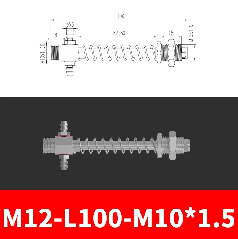 M12-07B Series Small Air Pneuamtic Parts Fixture Rubber Sucker Pad Silicone Vacuum Suction Cup Mount-BOLTTE