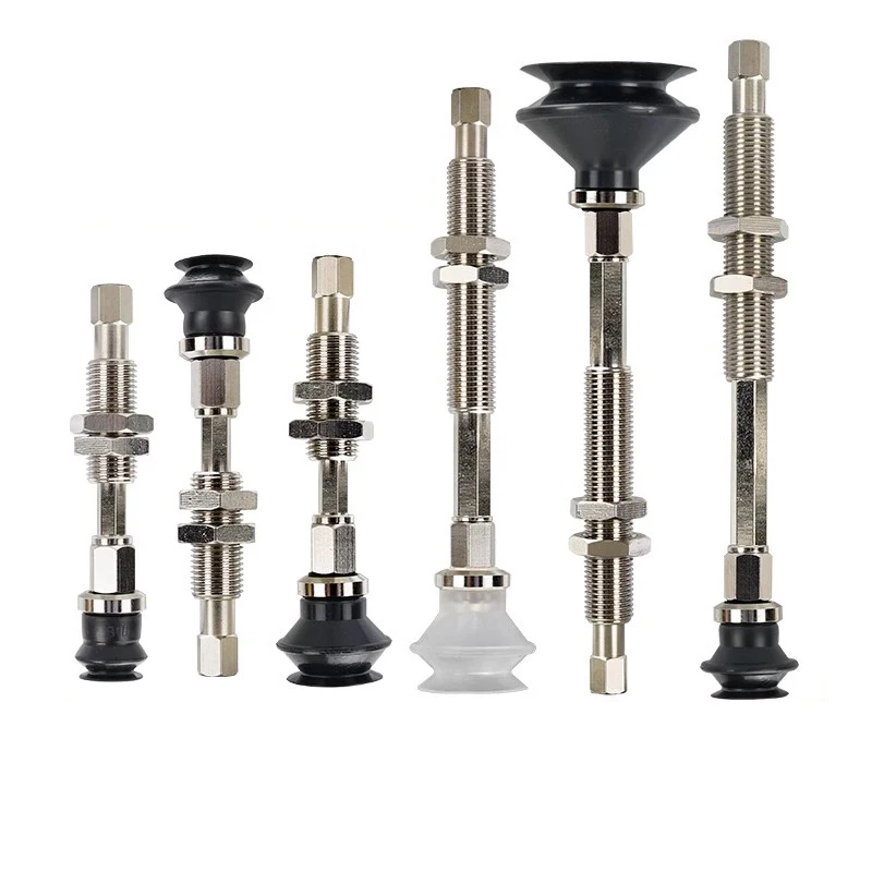 Pneumatic Vacuum Suction Cup with Connecting Rod Fittings ZPT 10mm-50mm Buffer Stroke Non Rotatable Mounting Bracket Assembly-BOLTTE