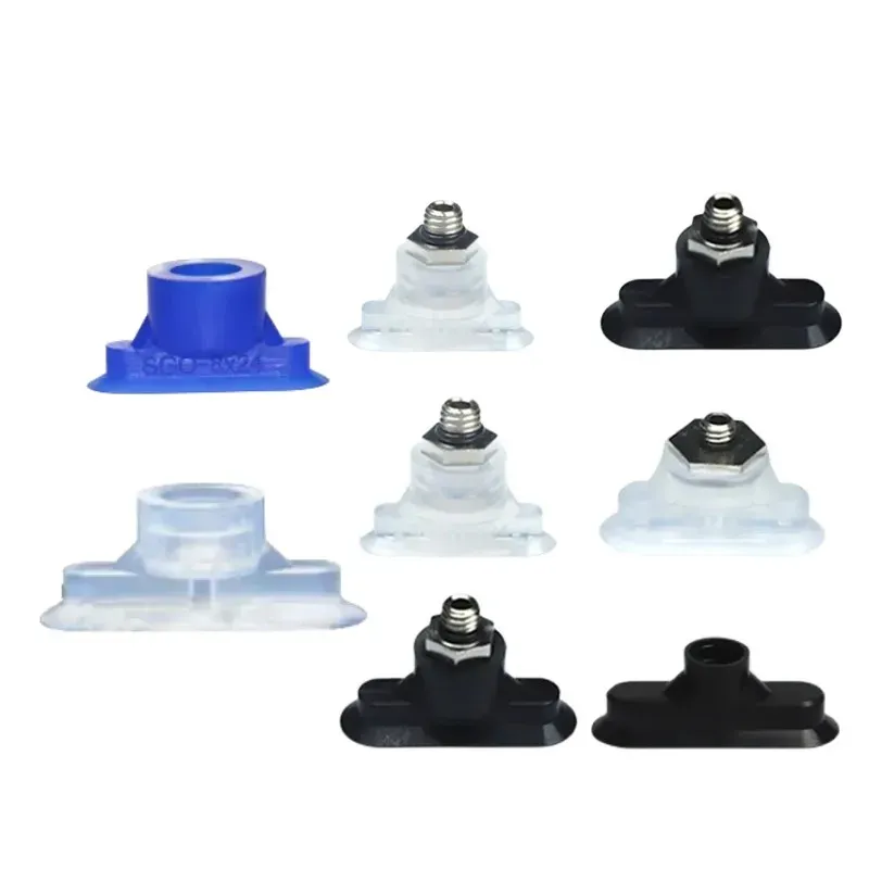 Oval type long strip type imported anti-static high temperature resistant silicone rubber vacuum cup industrial 6X18 8X24 10X30