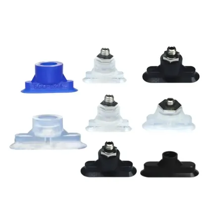 Oval type long strip type imported anti-static high temperature resistant silicone rubber vacuum cup industrial 6X18 8X24 10X30