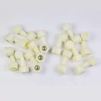 Plastic ABS Corner Defoaming Pipe Nozzle Pack of 10