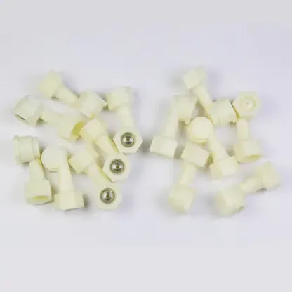 Plastic ABS Corner Defoaming Pipe Nozzle Pack of 10