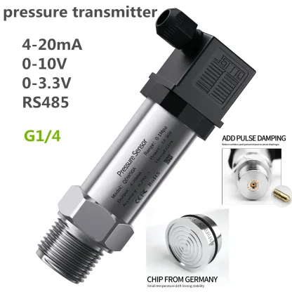 Water Fuel Diesel Pressure Transducer Output 4-20mA RS485 0-10V 0-5V 1-5V 0.5-4.5V 0-3.3V Pressure Sensor 10kPa 1.6Mpa 100psi-BOLTTE