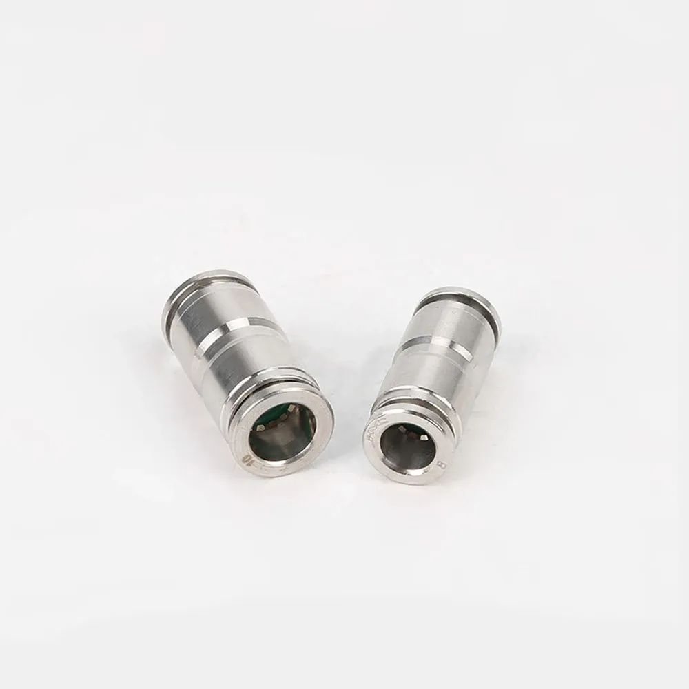 1/8" 1/4" 3/8" 1/2" 3 4 6 8 10 12 14 16mm  Equal Reducer Pneumatic 304 316 Stainless Ste Push In Connector Release Air Fitting-BOLTTE