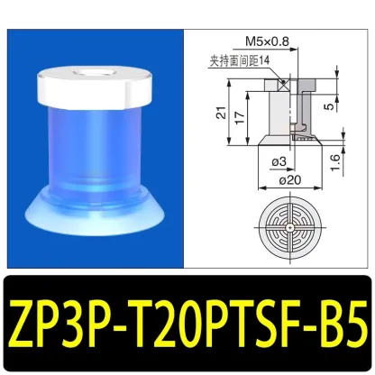 10 Pieces/pack ZP3P Vacuum Suction Cup Packing Machine Bag Opening Sucker Injection Molding Machine Pneumatic Robot Gripper Tool-BOLTTE