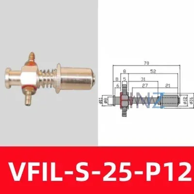 STAR aluminum suction fitting VFIL1S20P12 big head suction cup seat manipulator accessories Pneumatic tool-BOLTTE