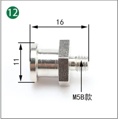 Manipulator accessories Suction cup large end small end fitting M5 tooth adapter iron tee elbow joint quick screw pneumatic-BOLTTE