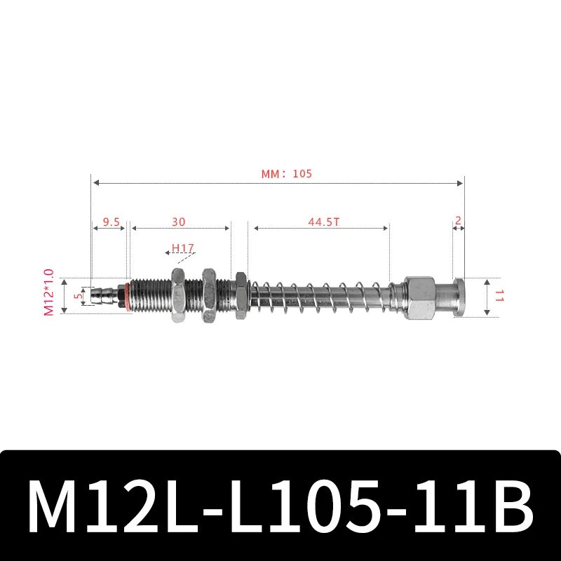M12-11B Series Big Head Manipulator Pneuamtic Fixture Rubber Sucker Silicone Industrial Vacuum Suction Cup Holder-BOLTTE