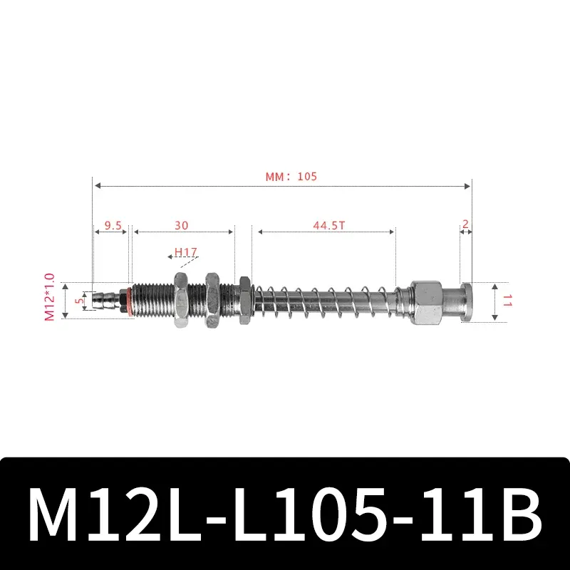 M12-11B Series Big Head Manipulator Pneuamtic Fixture Rubber Sucker Silicone Industrial Vacuum Suction Cup Holder-BOLTTE